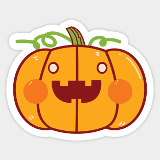 Pumpkin Smile Sticker